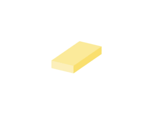 Yellow block showing massing development of Assila Investments HQ in Riad design in gif format